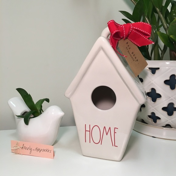 Rae Dunn HOME Birdhouse Slant Roof Holiday 2019 - Picture 1 of 5